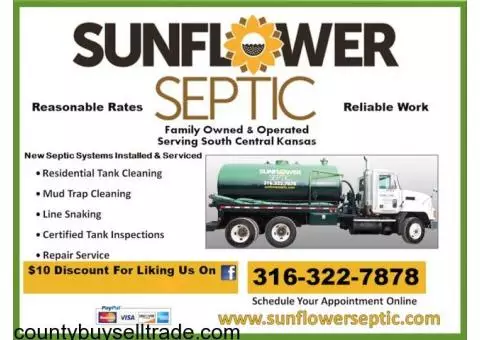 Sunflower Septic - Serving Marion County!